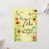 Blessed Litha Karte (Vorderseite/Rückseite Beispiel)