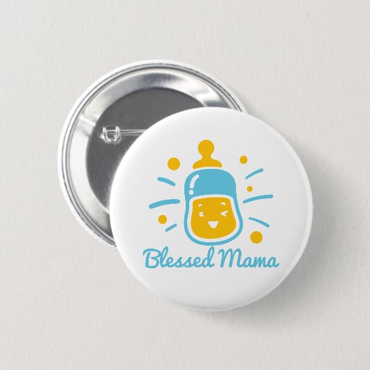 Blessed Mama Button (Vorne & Hinten)