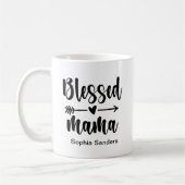 Blessed Mama Cute Mom Kaffeetasse (Links)