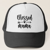 Blessed Mama Cute Mom Truckerkappe (Vorderseite)