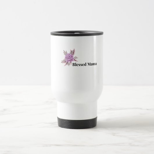 Blessed Mama Floral Coffee Mug Reisebecher (Mittel)