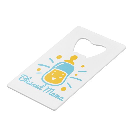 Blessed Mama Geldbeutel Flaschenöffner (Rückseite Schrägansicht)