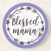 Blessed Mama Getränkeuntersetzer (Vorne)