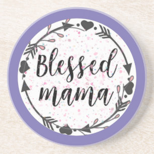 Blessed Mama Getränkeuntersetzer