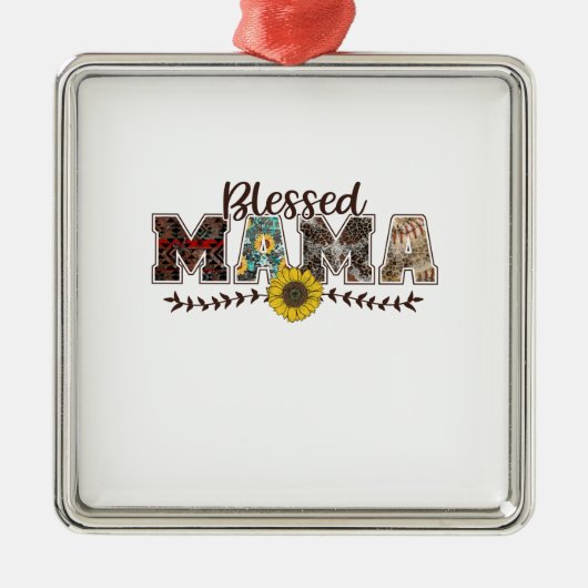 Blessed Mama Ornament Aus Metall (Vorne)
