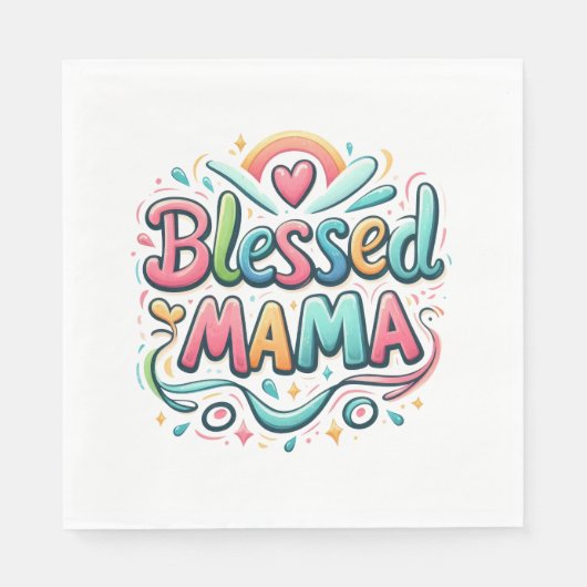 Blessed Mama Serviette (Vorderseite)