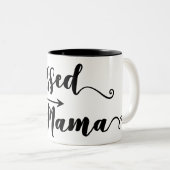 Blessed Mama Zweifarbige Tasse (VorderseiteRechts)