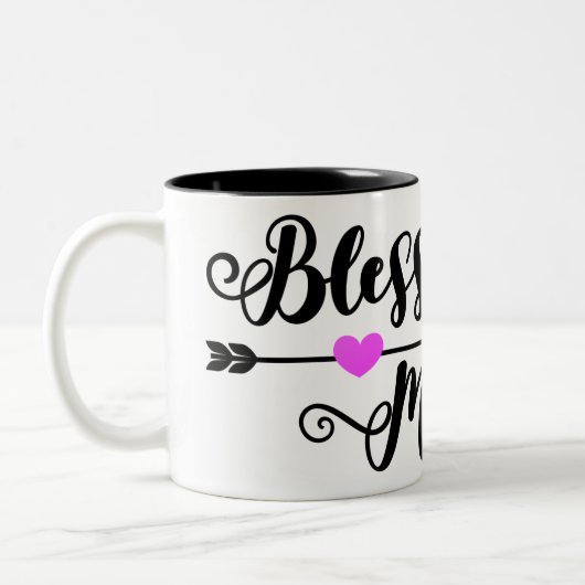 Blessed Mama Zweifarbige Tasse (Links)