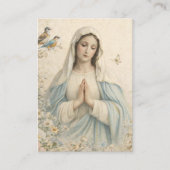 Blessed Mary Catholic Funeral Memorial Holy Card - Visitenkarte (Vorderseite)