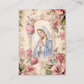 Blessed Mary Catholic Funeral Memorial Holy Card - Visitenkarte (Vorderseite)