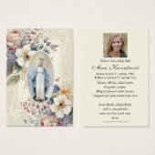 Blessed Mary Funeral Memorial Croatian (Vorne & Hinten)