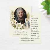 Blessed Mary Funeral Memorial Photo Prayer (Schreibtisch)