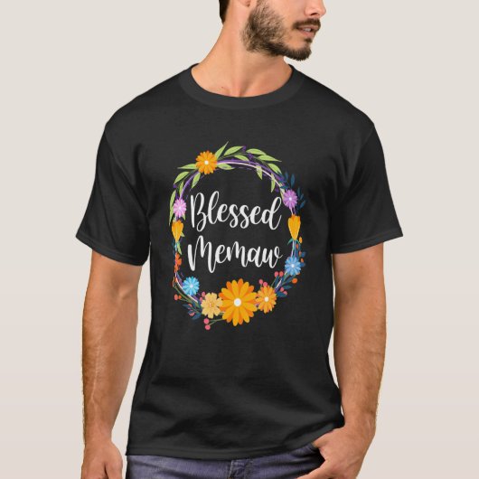 Blessed Memaw Shirt Grandma Mothers Day Thanksgivi (Vorderseite)