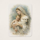 Blessed Mother Child Lamb Catholic Wedding Prayer (Vorderseite)