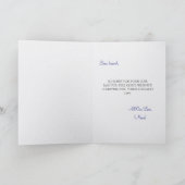 Blessed Mother In Stained Glass Sympathy Karte (Innenseite)