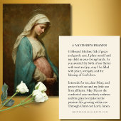 Blessed Mother Prayer Card for Expectant Mothers Begleitkarte