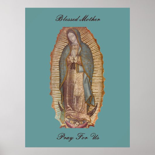 BLESSED MUTTER PRAY FÜR UNS (EXTRA LARGE 40X53) POSTER (Vorne)