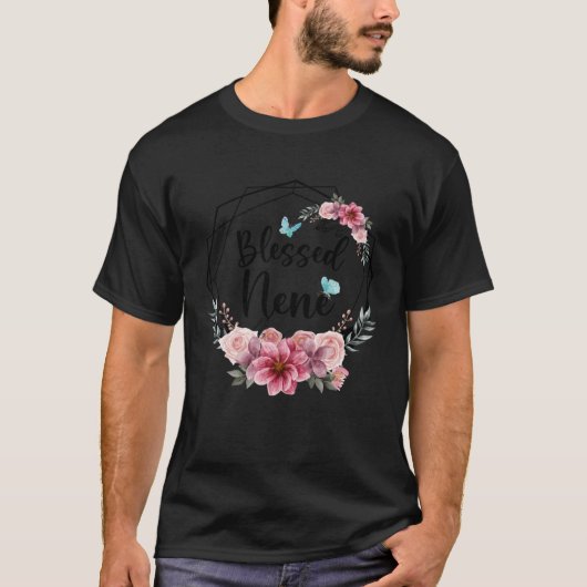 Blessed Nene with Floral Mother s Day 2023 T-Shirt (Vorderseite)
