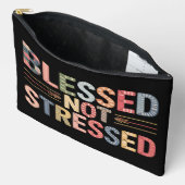 Blessed Not Stressed Accessory Pouch Zubehörtasche (Offen)