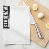 Blessed Papa Cross Christian Vintage Typography De Geschirrtuch (Viertel Falte)