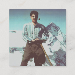 Blessed Pier Giorgio Frassati Quadratische Visitenkarte