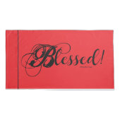 Blessed! Pillow Case Set (Red) Kissenbezug (Rückseite-Links)