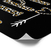 Blessed pippi grandma grandmother cute leopard poster (Ecke)