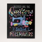 Blessed Quilters Piecemakers Quilting Sewing Gift Puzzle (Vertikal)