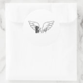 Blessed Runder Aufkleber (Tasche)