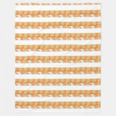 Blessed Rustic Chicken Pattern Blanket Fleecedecke (Vorderseite)