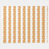 Blessed Rustic Chicken Pattern Blanket Fleecedecke (Vorderseite (Horizontal))