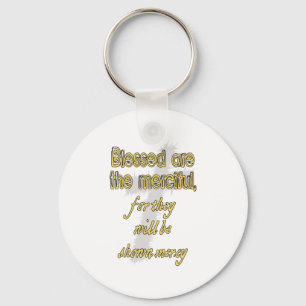 Blessed sind das barmherzige schlüsselanhänger