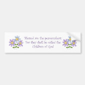 Blessed sind der Friedensstifter-Autoaufkleber Autoaufkleber (Vorne)