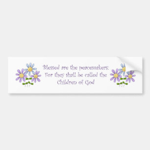 Blessed sind der Friedensstifter-Autoaufkleber Autoaufkleber