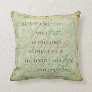 Blessed sind die, die auf den Lord Pillow Kissen