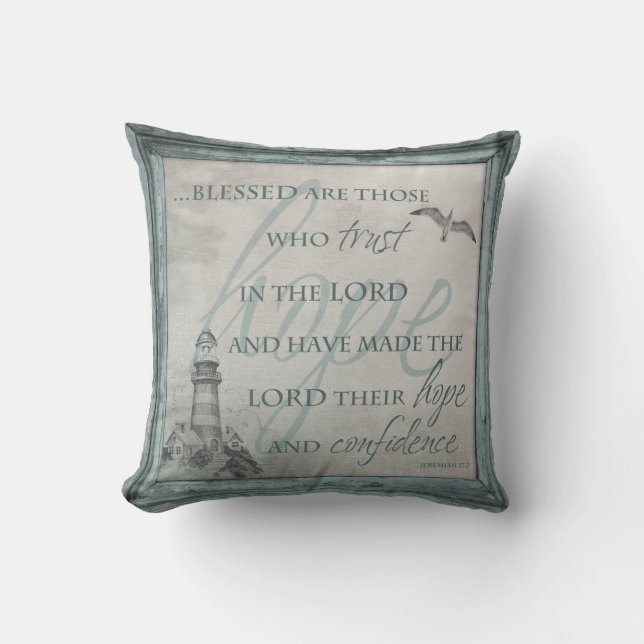 Blessed sind die, die auf den Lord Pillow Kissen (Vorderseite)