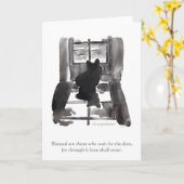 "Blessed sind die, die" Corgibeatitude-Karte Karte (Gelbe Blume)