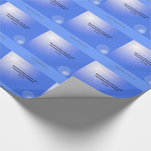 Blessed sind die, die glauben geschenkpapier (Ecke)