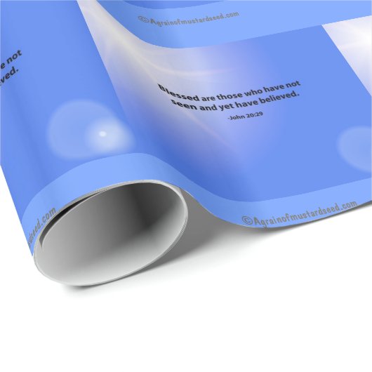 Blessed sind die, die glauben geschenkpapier (Rolleneckpunkt)
