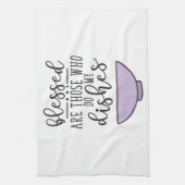 Blessed sind die, die mein Geschirr tun Geschirrtuch (Vertikal)