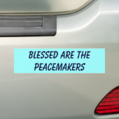 Blessed sind die Friedensstifter Autoaufkleber (Auf Auto)