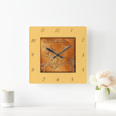 Blessed sind die Friedensstifter-Wanduhr Quadratische Wanduhr (Zuhause)