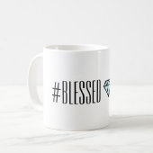 #BLESSED Tasse mit Diamanten (Vorderseite Links)