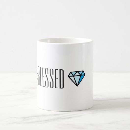 #BLESSED Tasse mit Diamanten (Mittel)