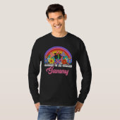 Blessed To Be Called Gammy Rainbow Groovy Hippie F T-Shirt (Vorne ganz)