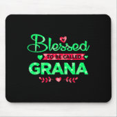 Blessed To Be Called Grana Funny Grandma Christmas Mousepad (Vorne)