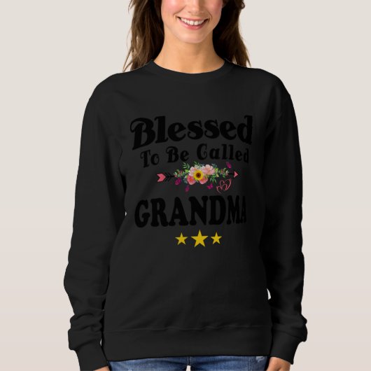 Blessed To Be Called Grandma Cute Mother s Day Sun Sweatshirt (Vorderseite)