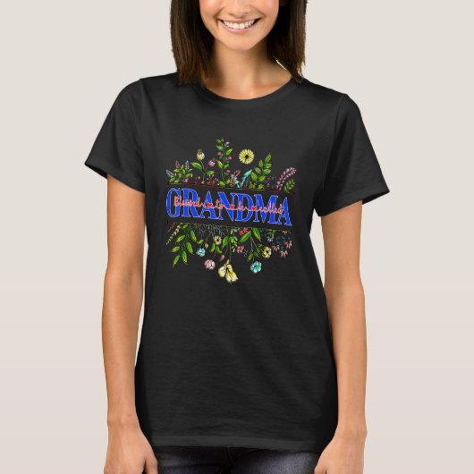 Blessed To Be Called Grandma Shirt Wildflower For (Vorderseite)