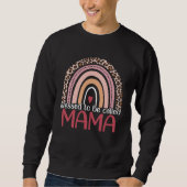Blessed To Be Called Mama Rainbow Leopard Print Mo Sweatshirt (Vorderseite)
