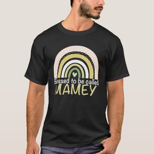 Blessed To Be Called Mamey Boho Rainbow Mother s D T-Shirt (Vorderseite)